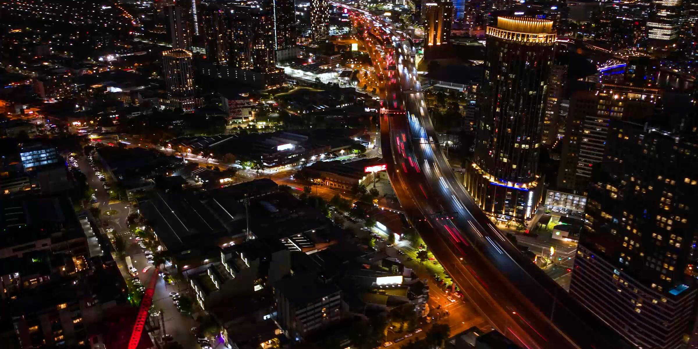 DJI Lito X1 UK night cityscape showing low-light dynamic range