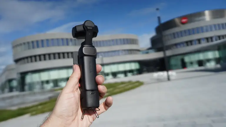Insta360 Luna Ultra pocket gimbal at Leica campus