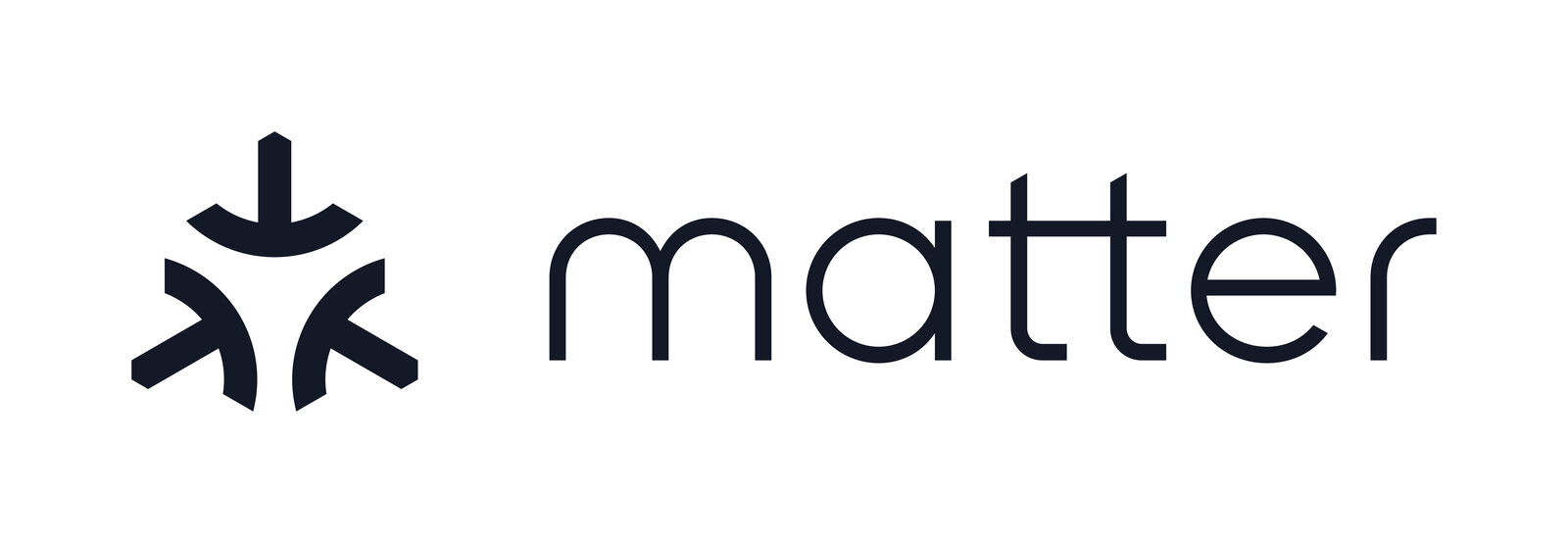 Matter and Thread standard logo behind the Airversa QliQ smart button compatibility
