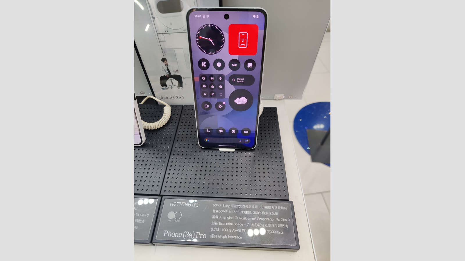 Best mid-range Android phones UK Nothing Phone 3a Pro back panel