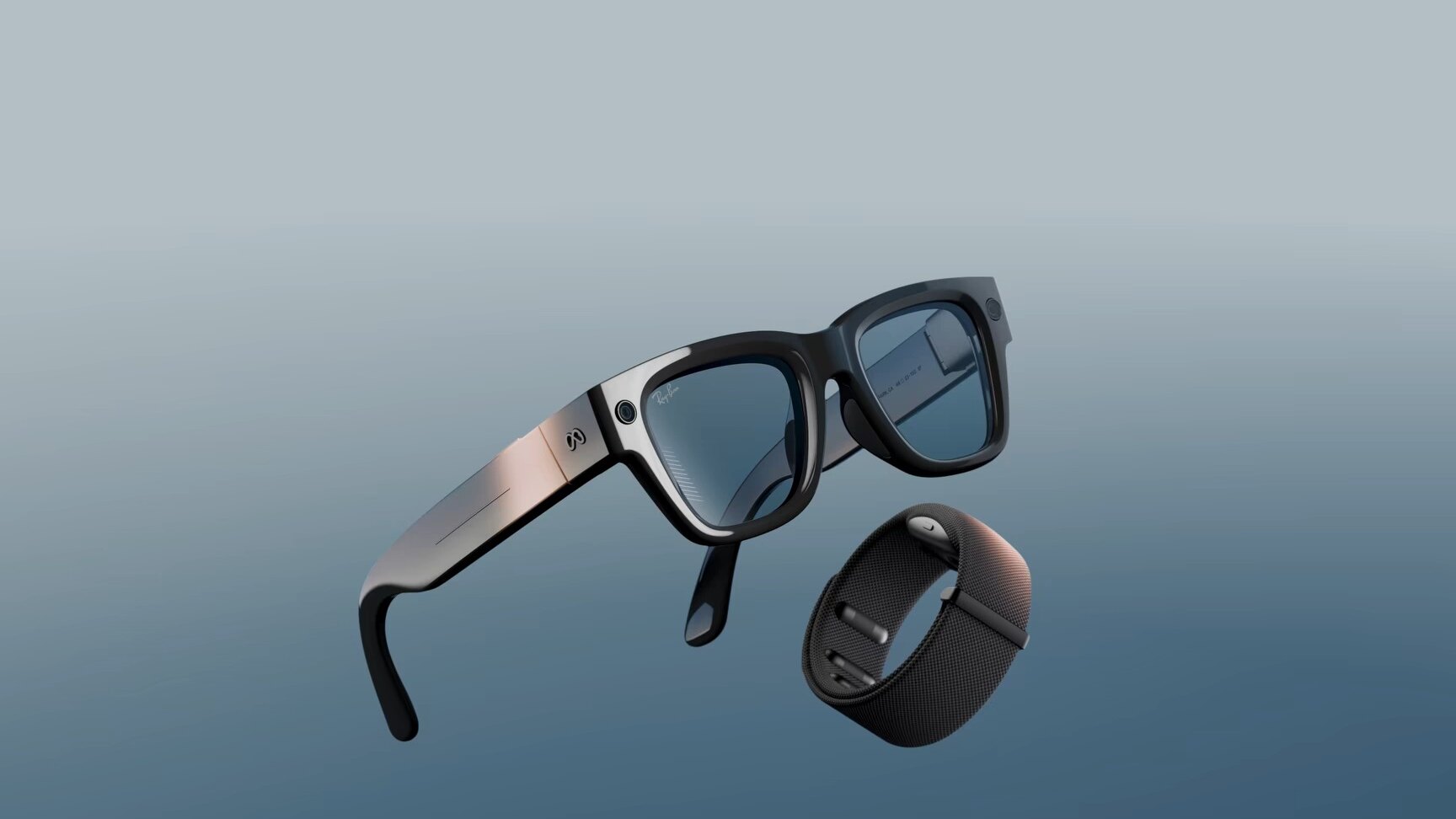 Meta Ray-Ban Display glasses and Neural Band product shot