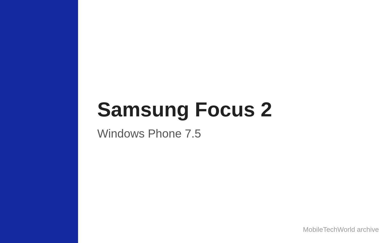 Samsung Focus 2 featured image