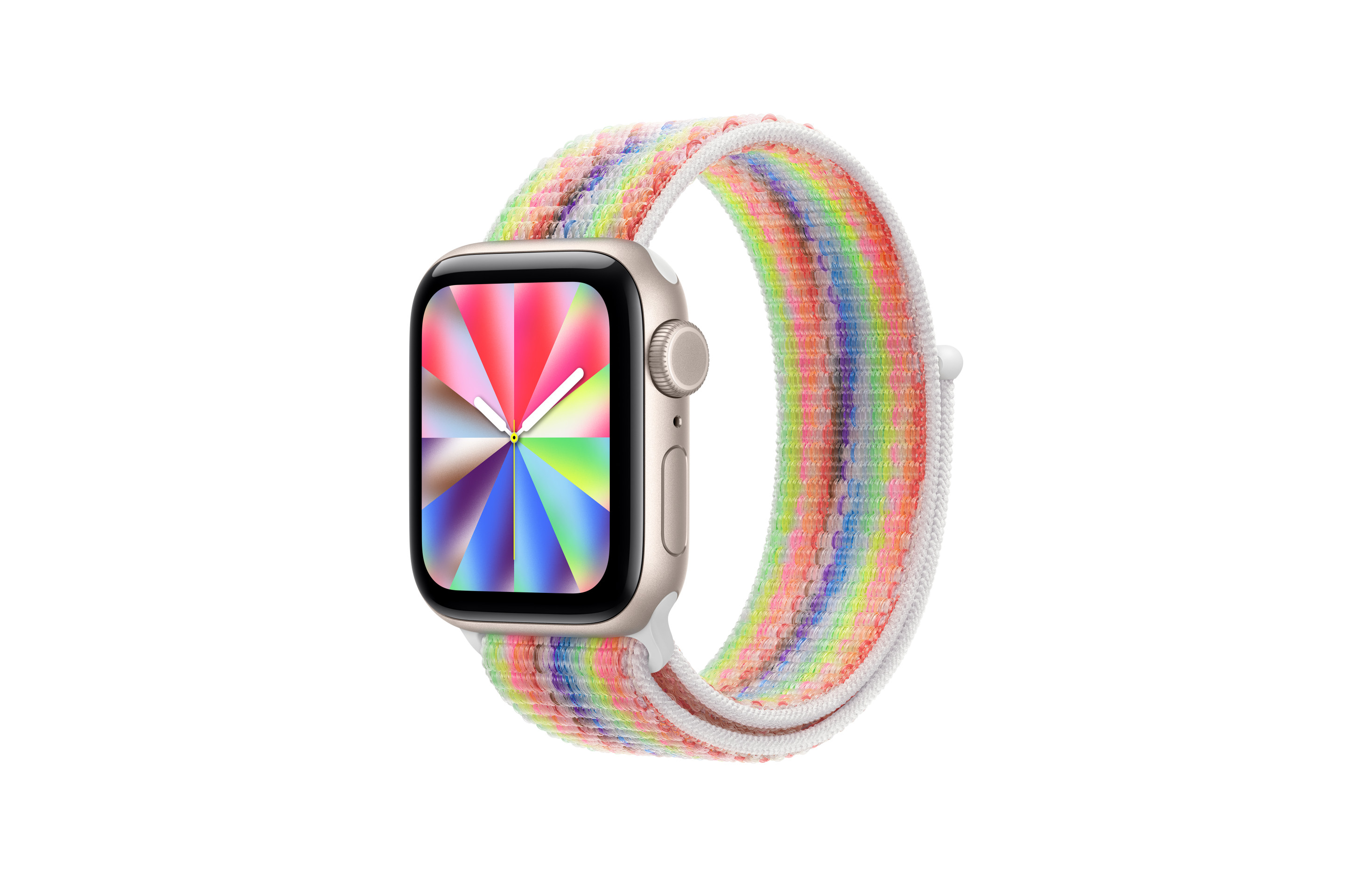 Apple Pride Sport Loop UK detail close up weave 2026