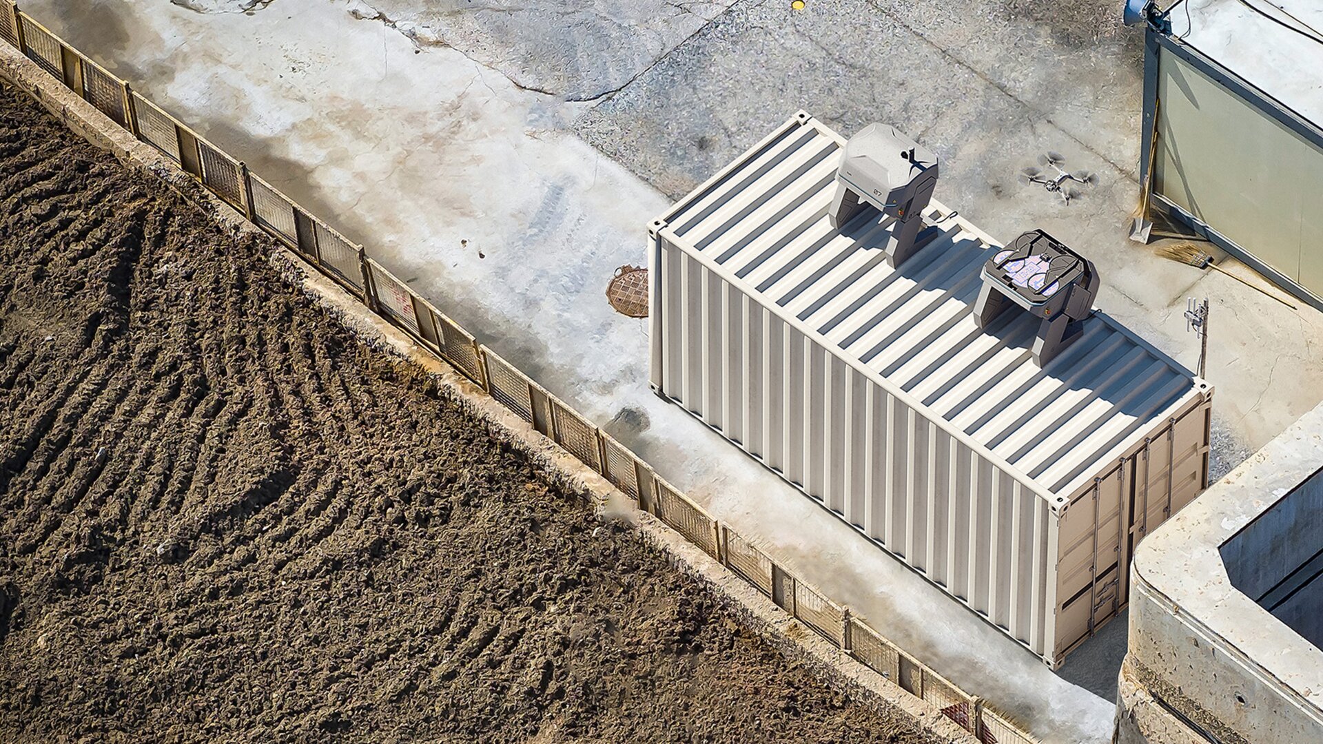 Skydio drone manufacturing and dock infrastructure deployed in the field