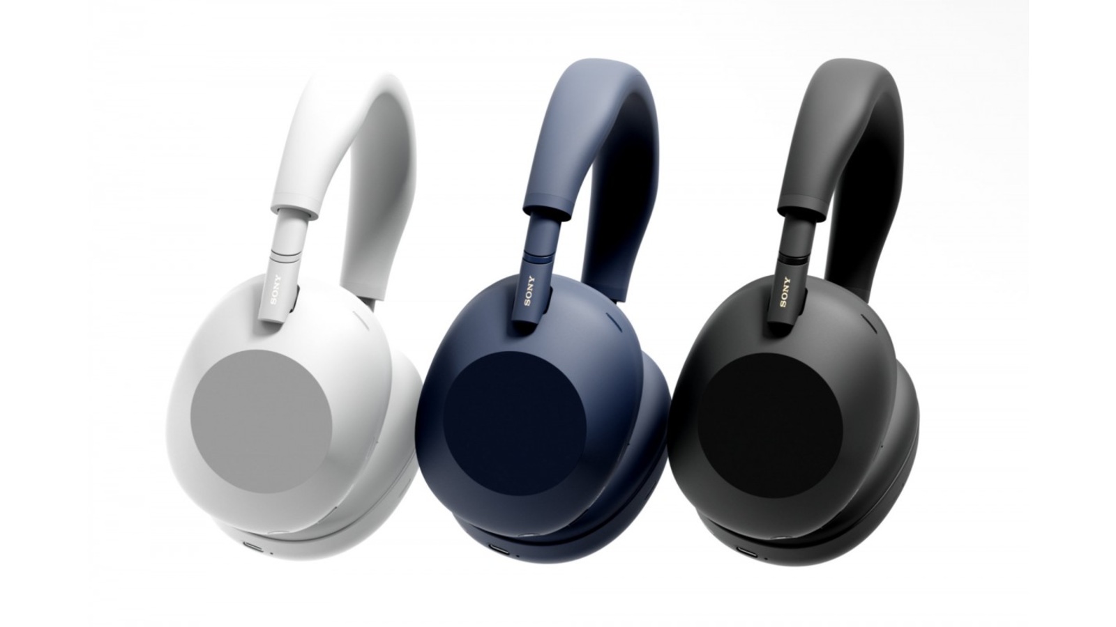 Sony WH-1000XM6 vs Bose comparison: three Sony WH-1000XM6 colours shown in profile