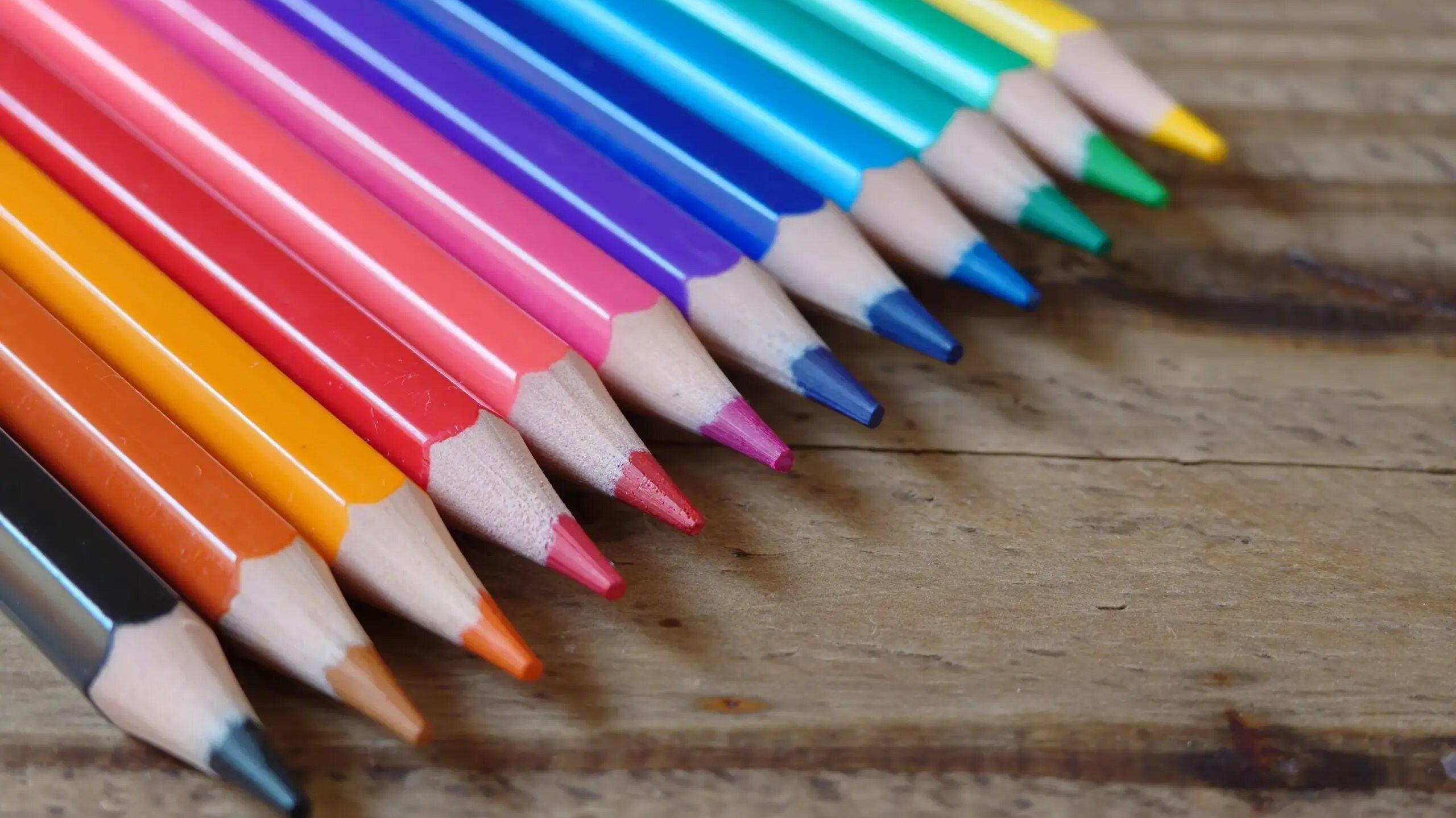 Sony Xperia 1 VIII UK Alpha camera sample shot of coloured pencils on wood