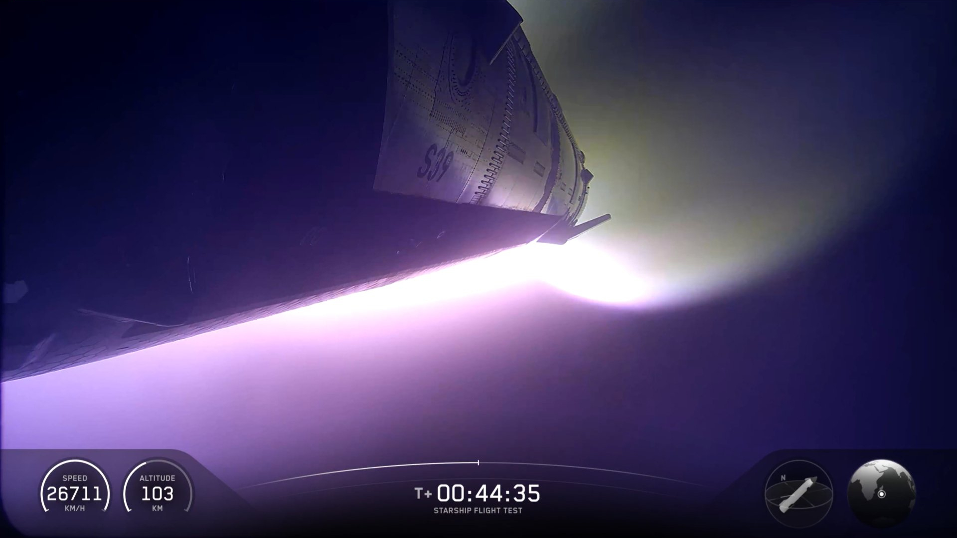 SpaceX Starship V3 lifting off from Starbase Texas on Flight 12 with the Raptor engines firing under the booster