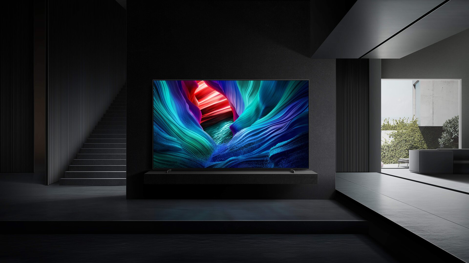 Samsung 2026 TV lineup Micro RGB set in a dark room