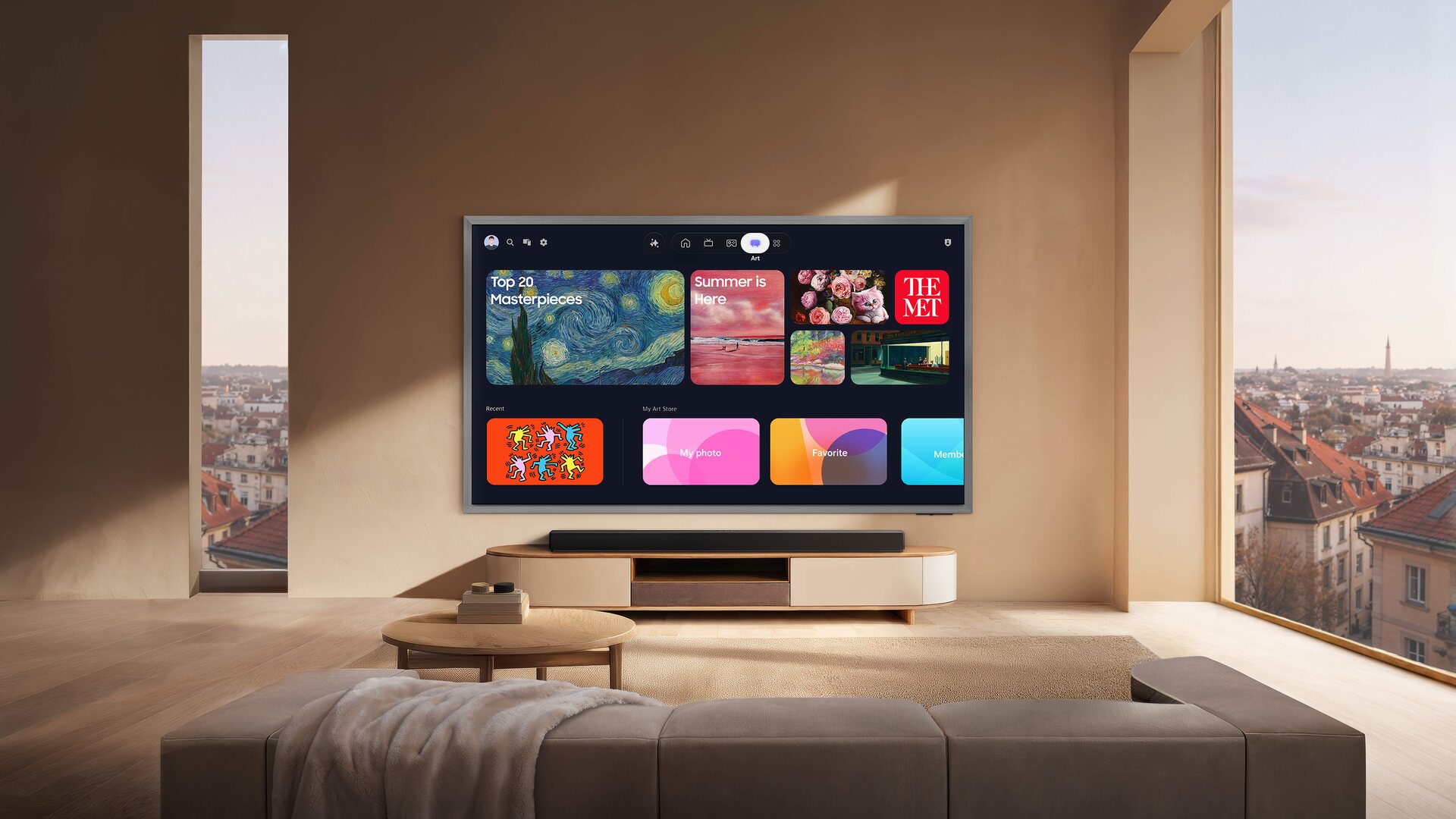 Samsung 2026 TV lineup The Frame showing the Art Store