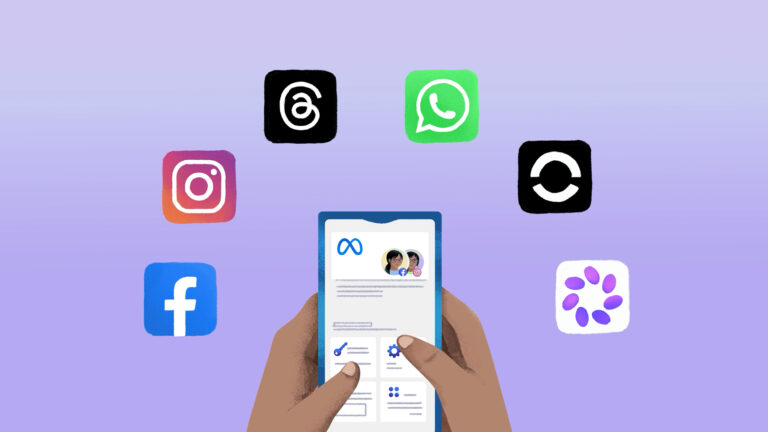 Meta Account product announcement social share referenced for Metas standalone app strategy