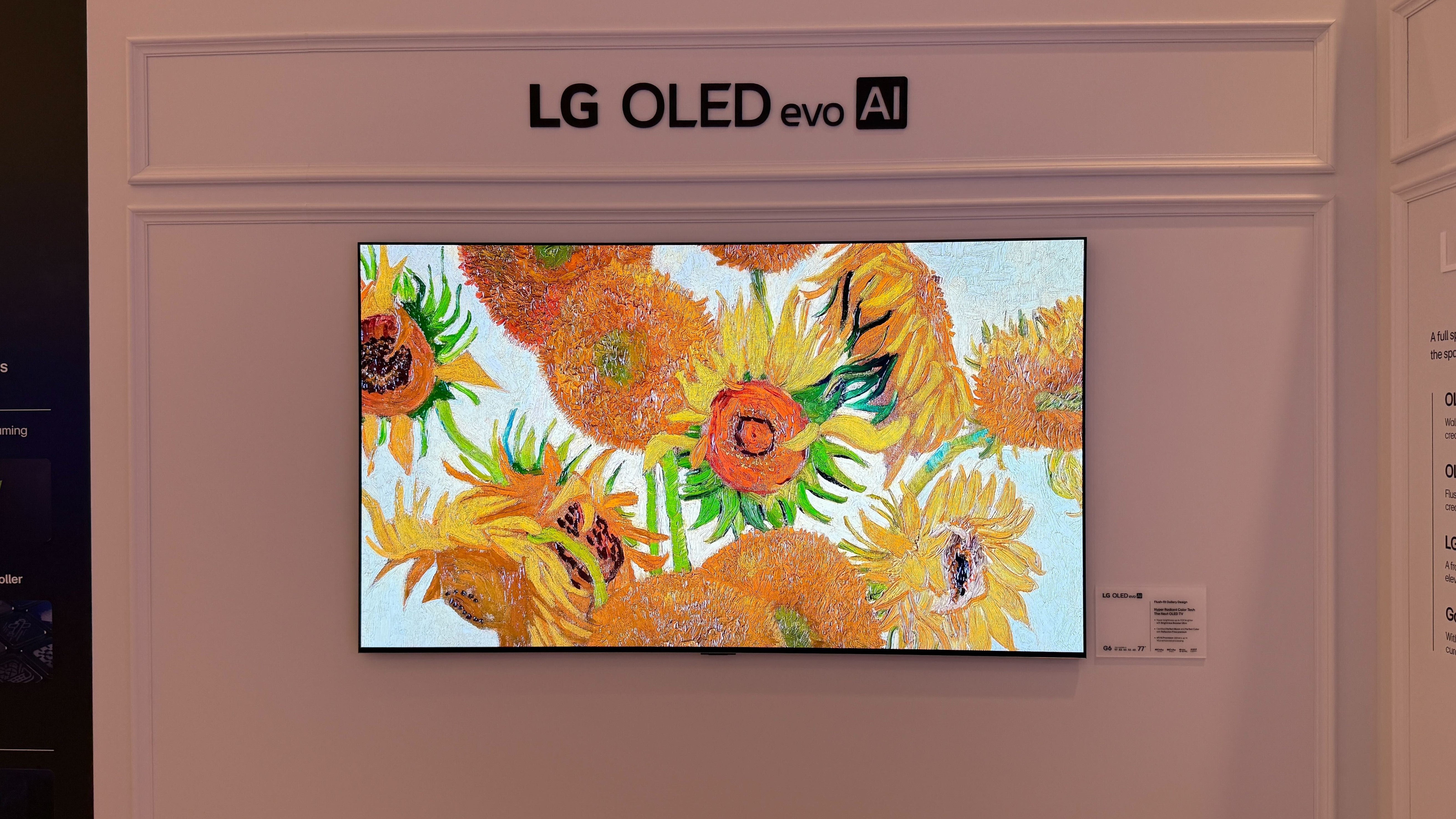 LG G6 OLED RGB Tandem panel close-up