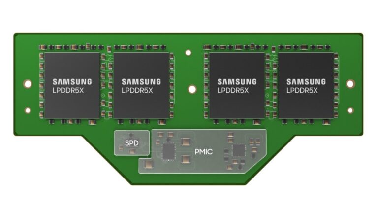 Samsung LPDDR5X mobile memory module