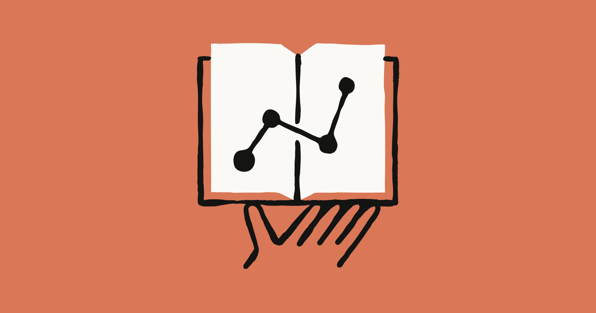 Anthropic illustration of hand with notebook representing Claude for education and knowledge work