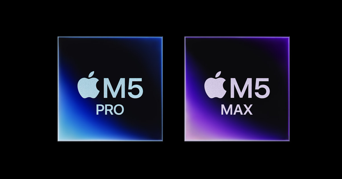 Apple M5 Pro and M5 Max chips for demanding professional workflows