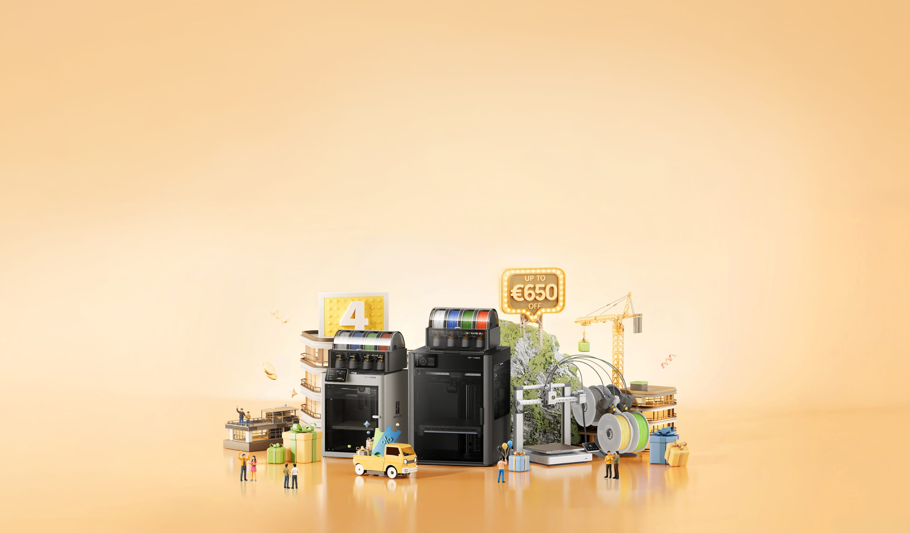 Bambu Lab P2S enclosed CoreXY desktop 3D printer