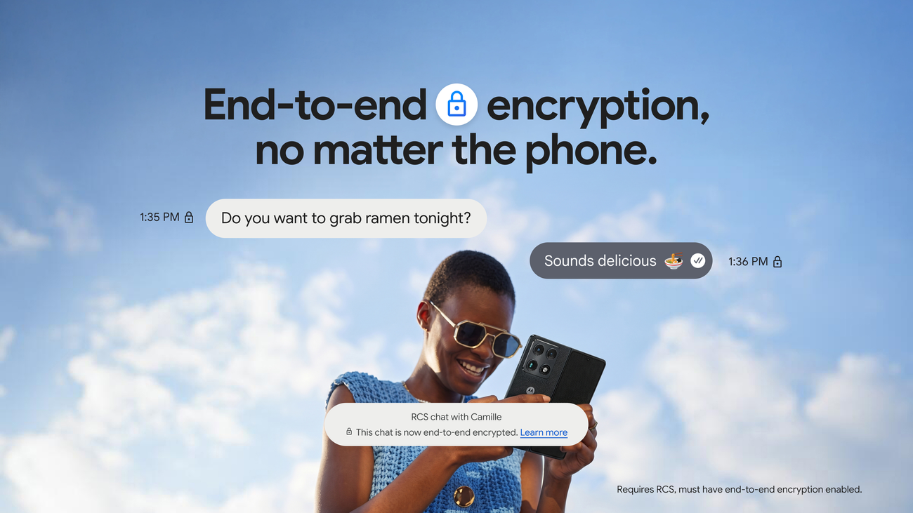 Android-iOS end-to-end encrypted RCS messaging, removing the UK switcher friction historically tied to iMessage