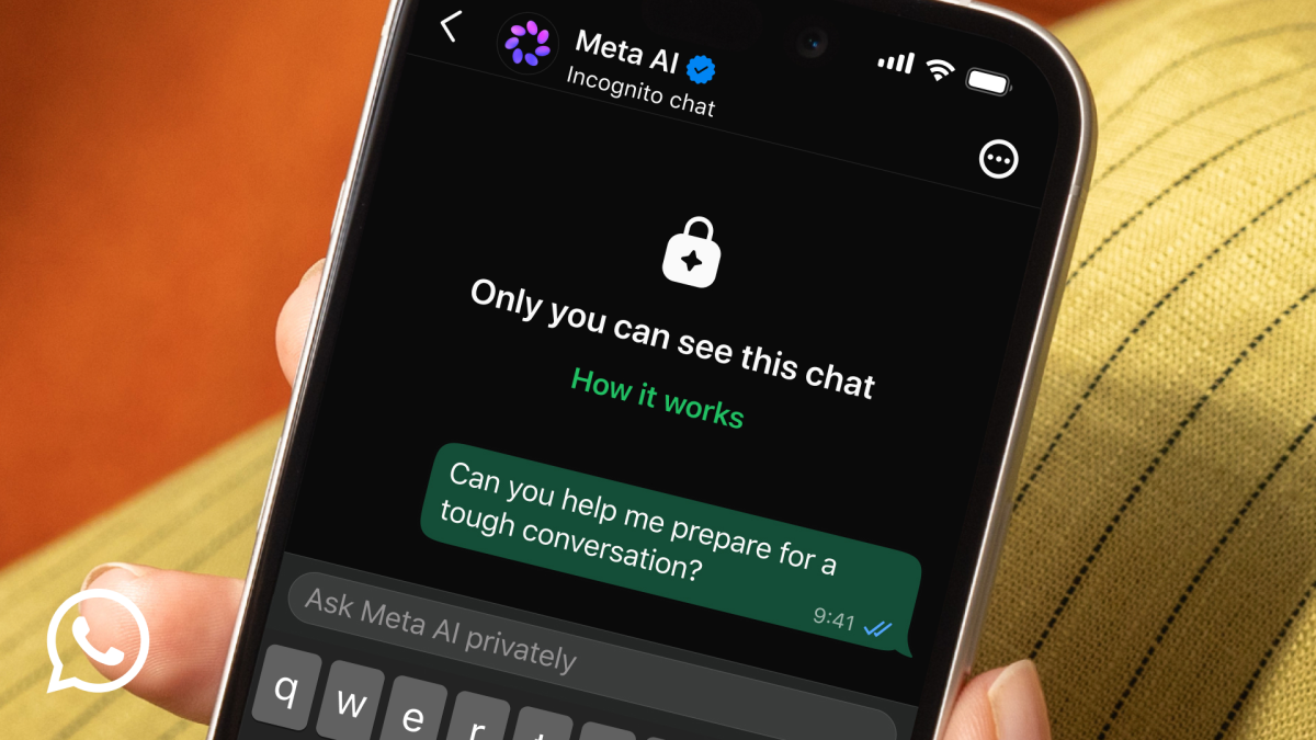 WhatsApp Meta AI incognito chat product photo, illustrating UK GDPR lawful-basis decision for UK small businesses
