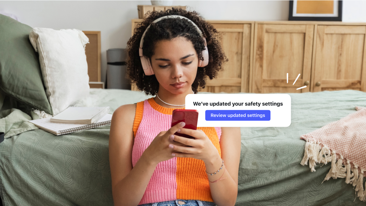 Meta AI age assurance for teen accounts illustration