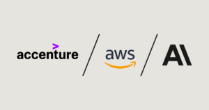 Accenture, AWS and Anthropic collaboration graphic
