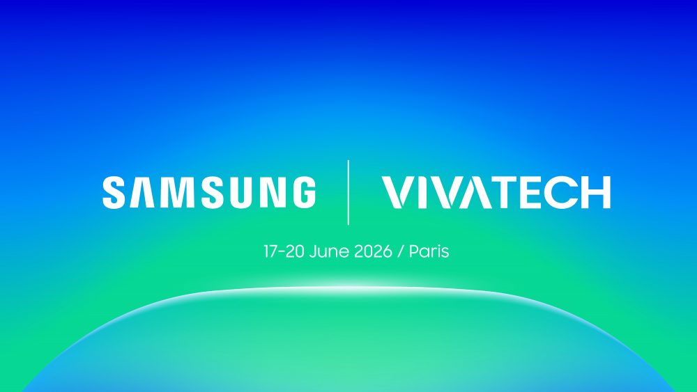 Samsung connected care and AI health display at a technology event