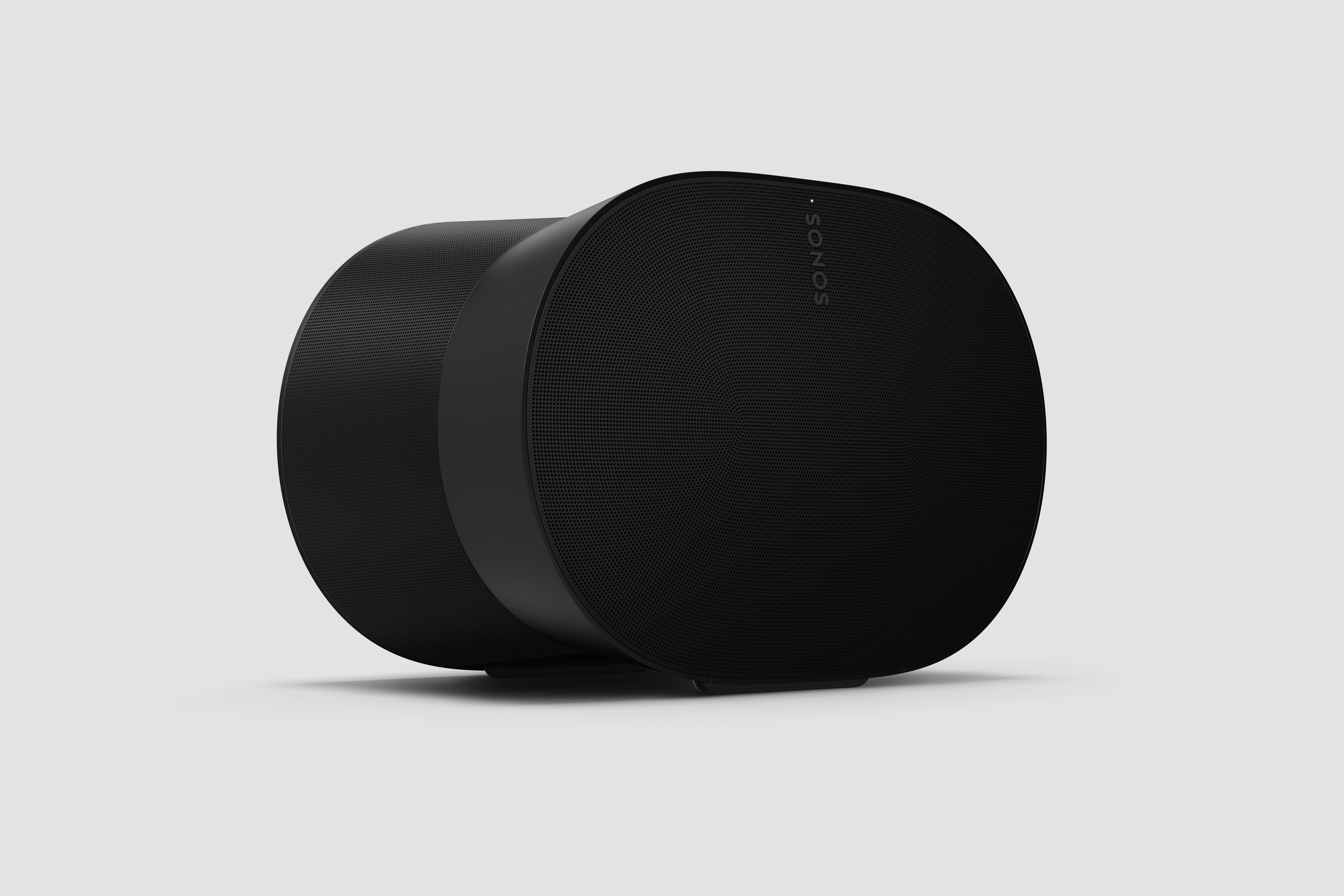 Sonos Era 300 smart speaker in black, side angle