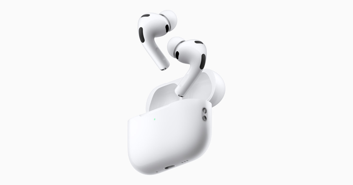 AirPods Pro 3 paired with an iPhone for audio