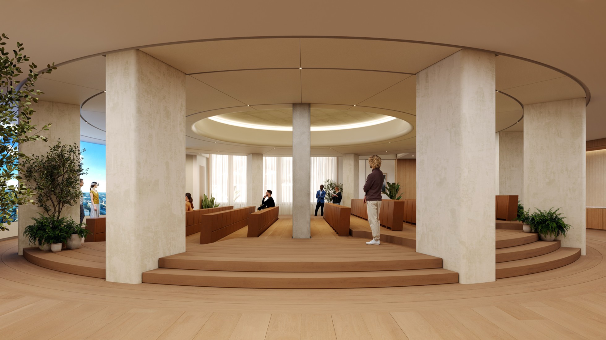 Apple Developer Center Berlin auditorium with developers seated, ahead of Apple WWDC 2026