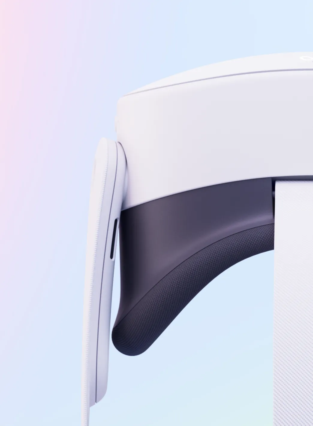 Close-up of the Meta Quest 3S facial gasket and strap