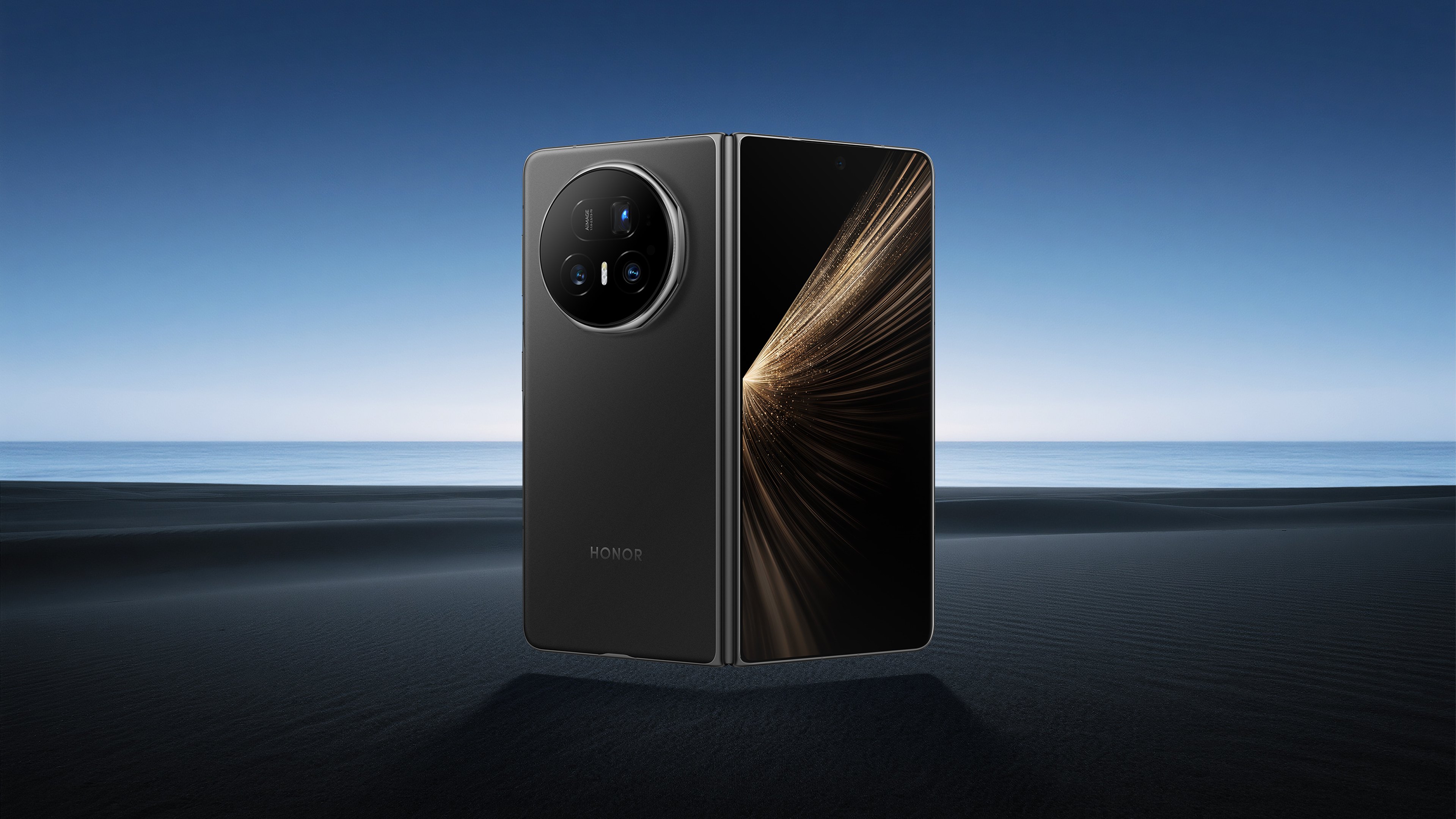 Honor Magic V5 folded showing 8.8mm thin profile