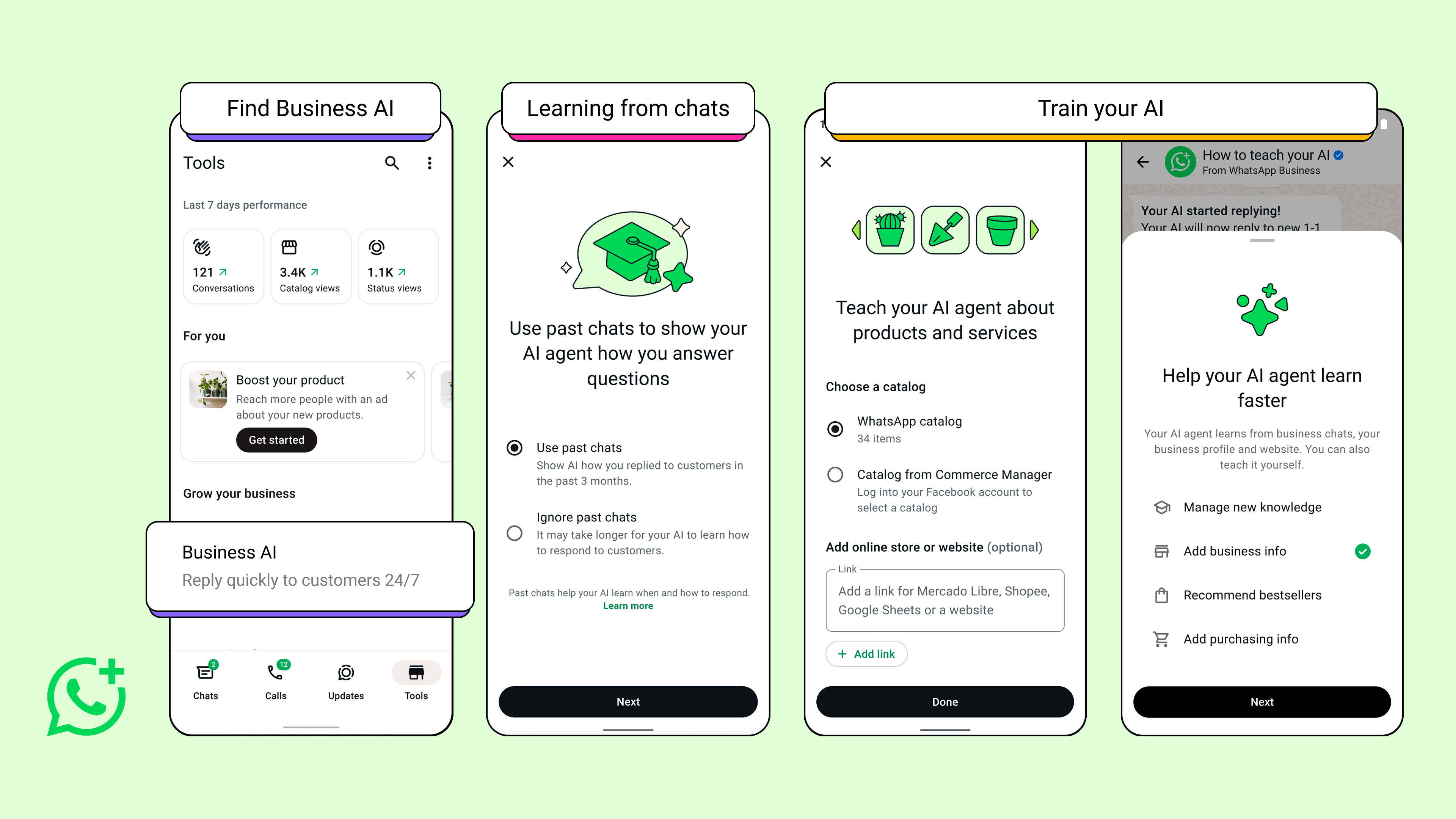 Meta introducing WhatsApp Business AI for small businesses globally
