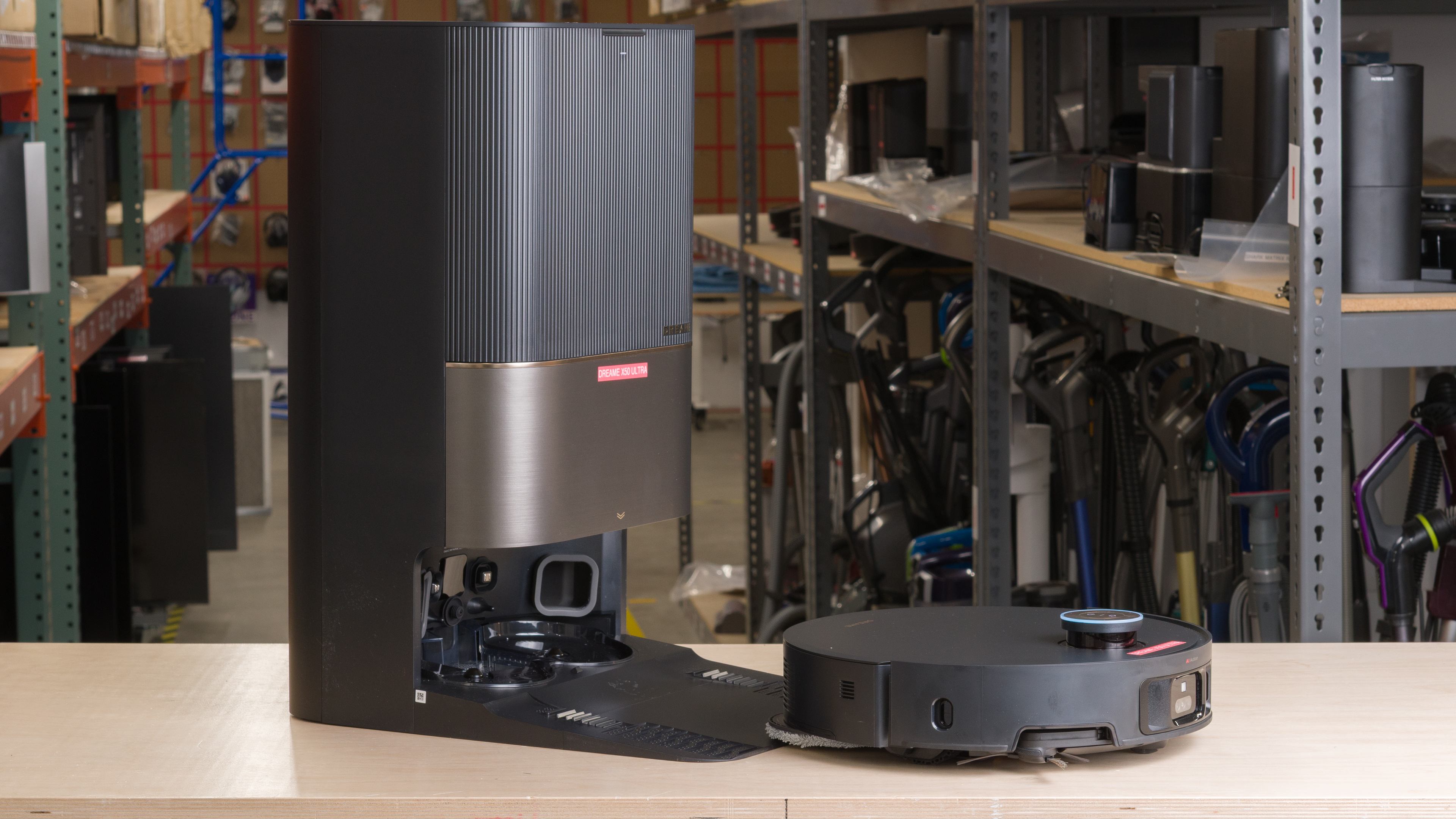 Dreame X50 Ultra and Roborock Saros Z70 docks compared