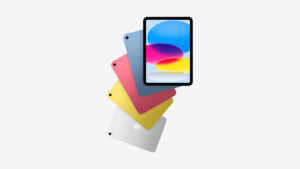 Apple iPad A16 entry model in silver, yellow, pink and blue finishes