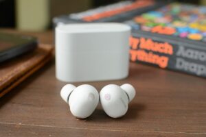 Sony WF-1000XM6 true wireless earbuds and charging case