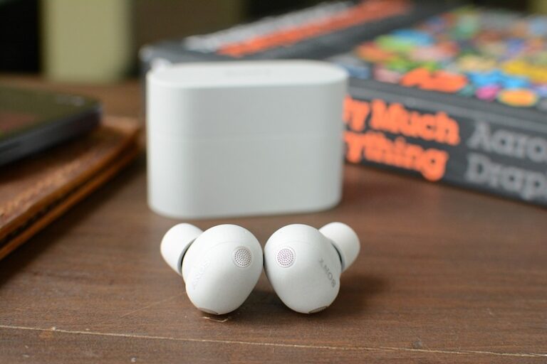 Sony WF-1000XM6 true wireless earbuds and charging case